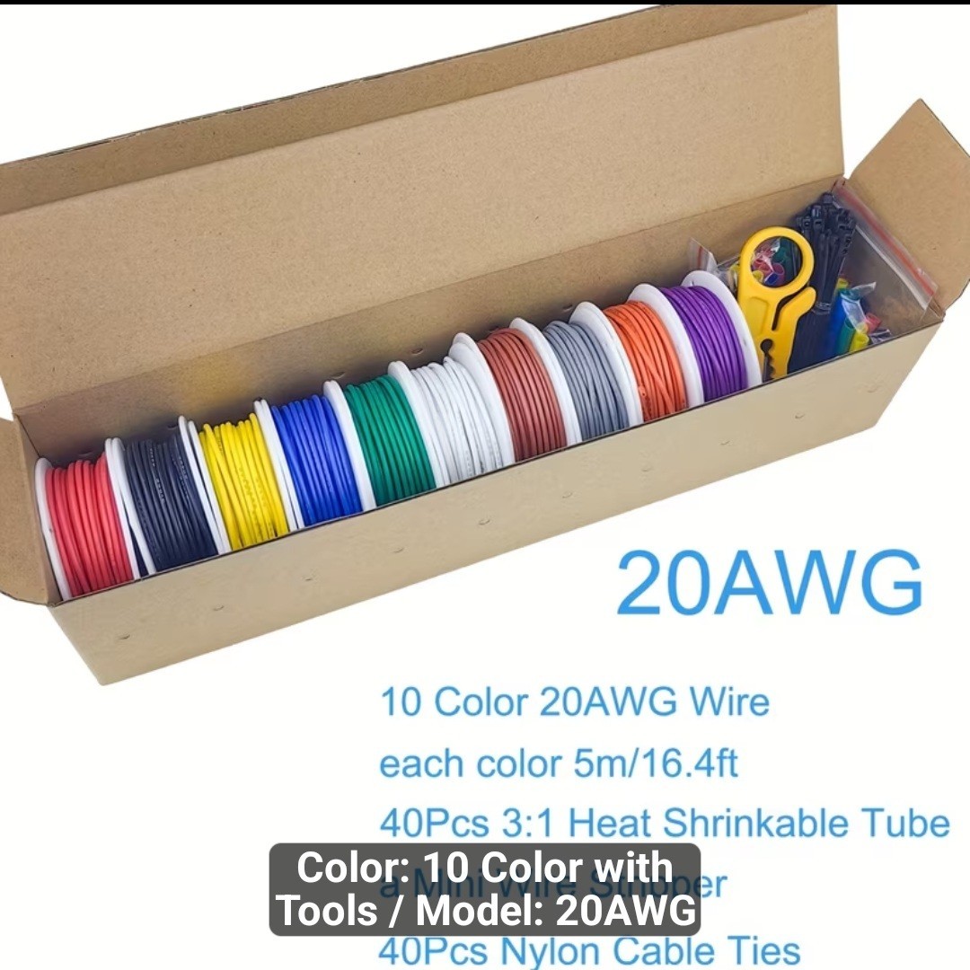 Professional Electrical Kit. Multimeter+10 Professional Gage Wire +bonus Tool.