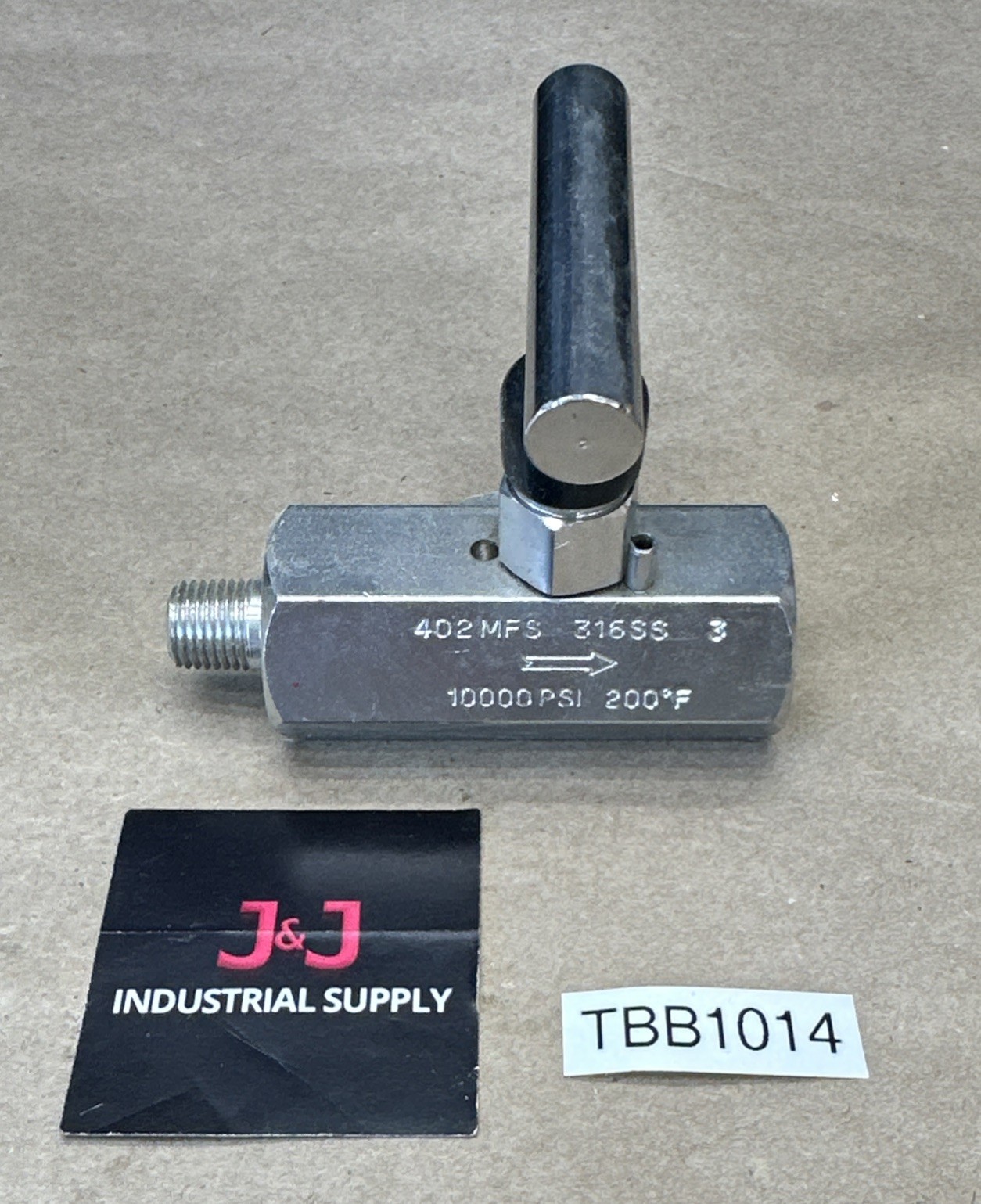 Noshok 404-MFS Needle Valve Hard Seat 1/2 NPT" 316SS 10,000PSI 200°F || NNB 🇺🇸