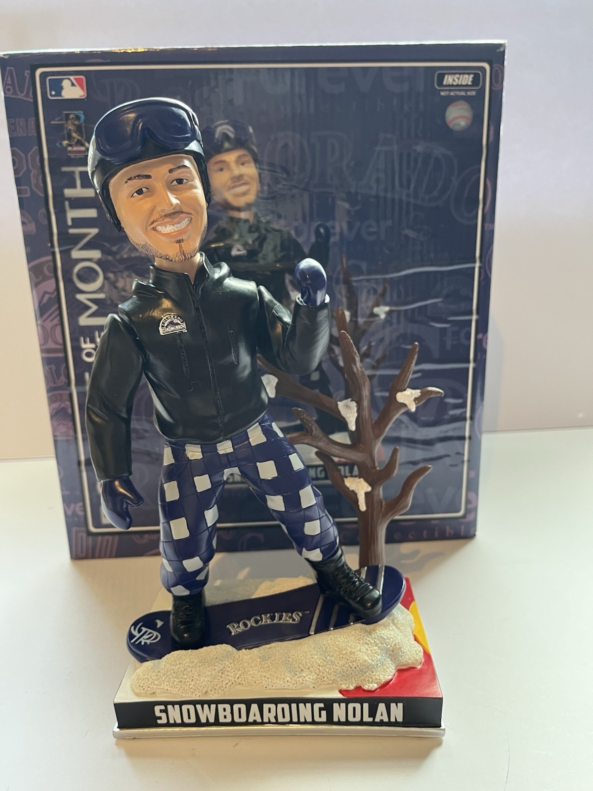 Colorado Rockies Bobble Of The Month “Snowboarding Nolan”