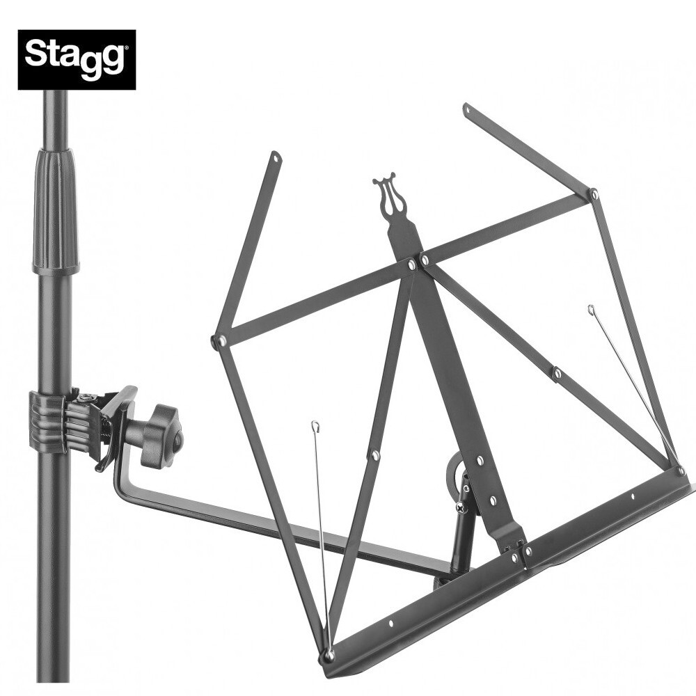 Stagg SCL-MUS Foldable Music Stand Arm W/ Clamp and Lyra Design