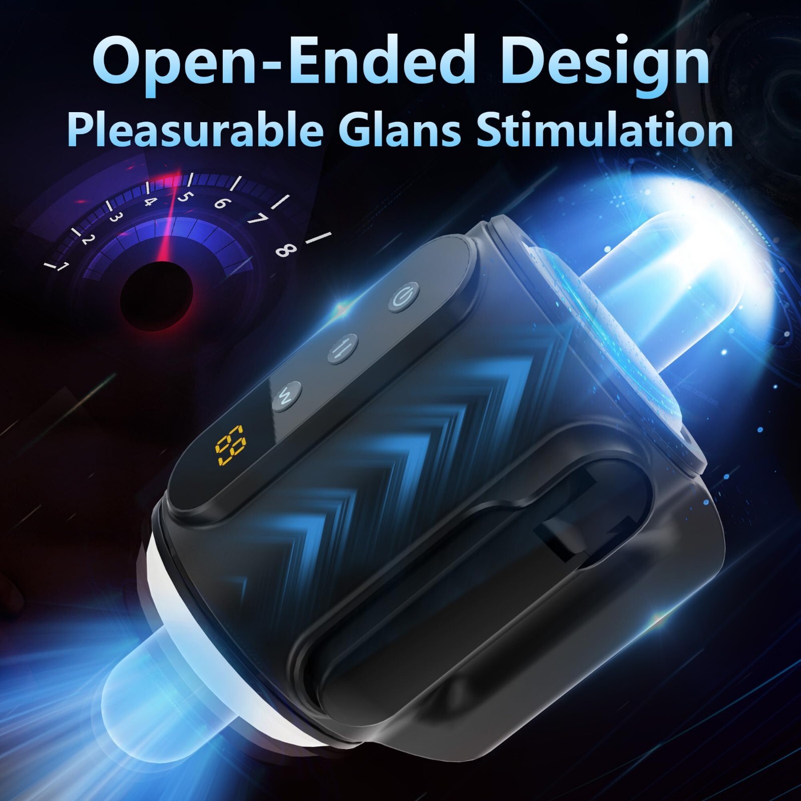 Male Open-Ended Automatic Masturbator Thrusting Vibrating Stroker Cup Lubricants