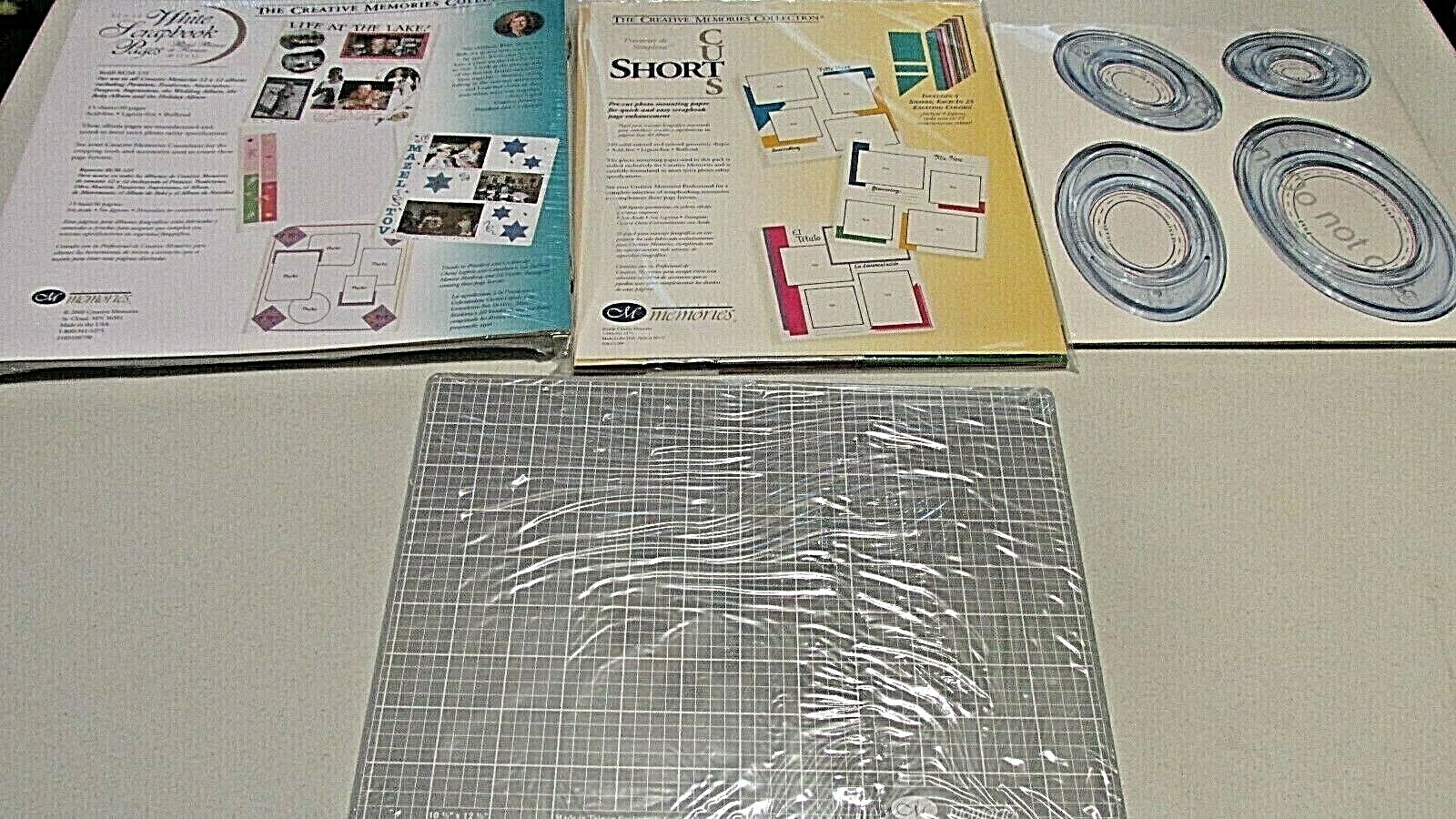 NIP Lot of Creative Memories Custom Cutting,12 x 12 pages, Oval Cutting, & Short
