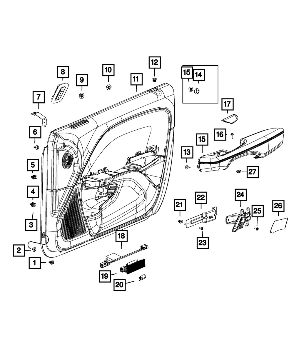 Genuine Mopar Memory Selector Switch 68490499AB