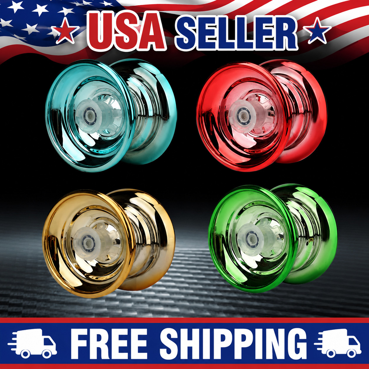NEW Pro Metal Yoyo Ball for Kids & Adults, Beginner to Pro with Accessories