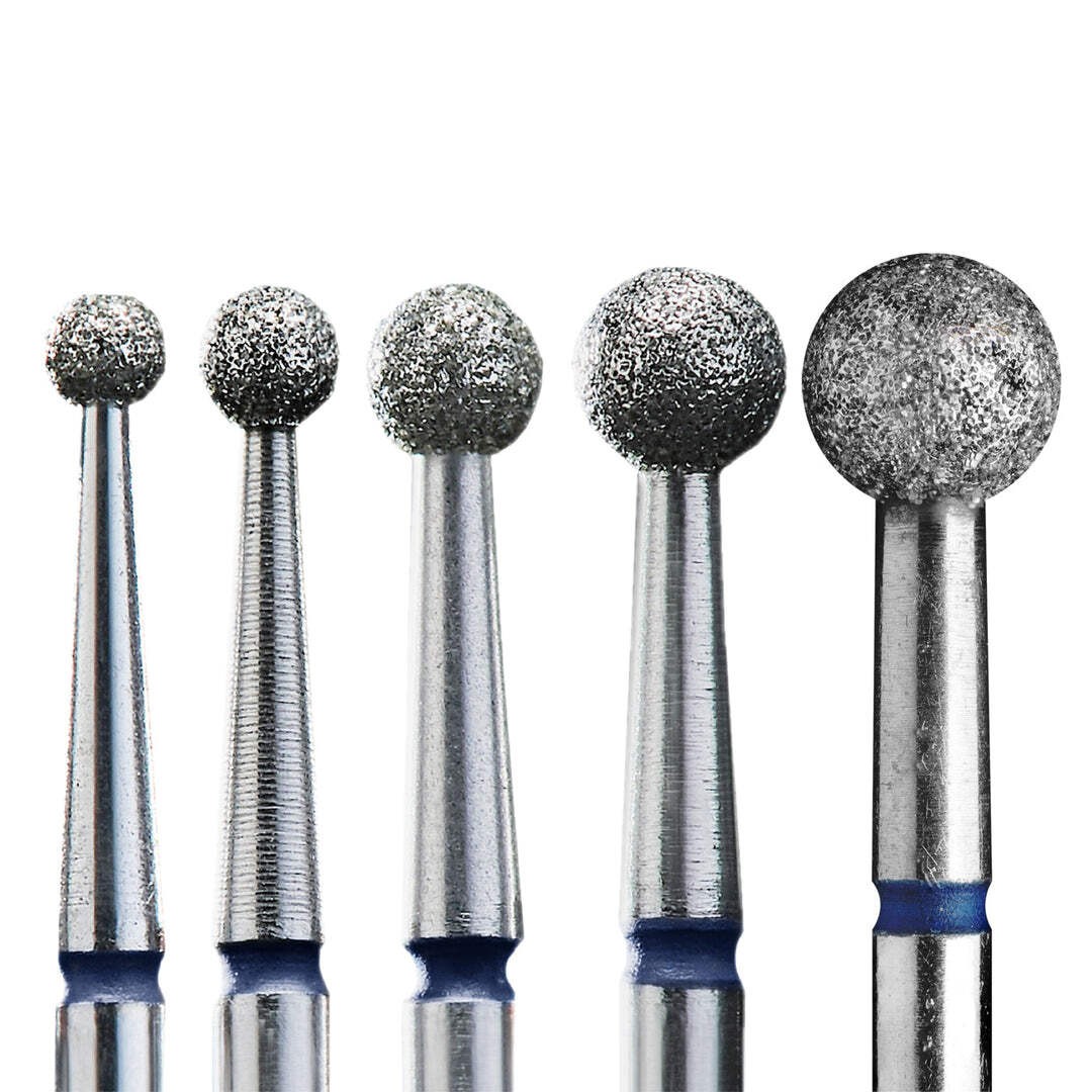 STALEKS PRO Diamond nail drill bit (ball) blue | Set of 1 pcs (FA01B0)
