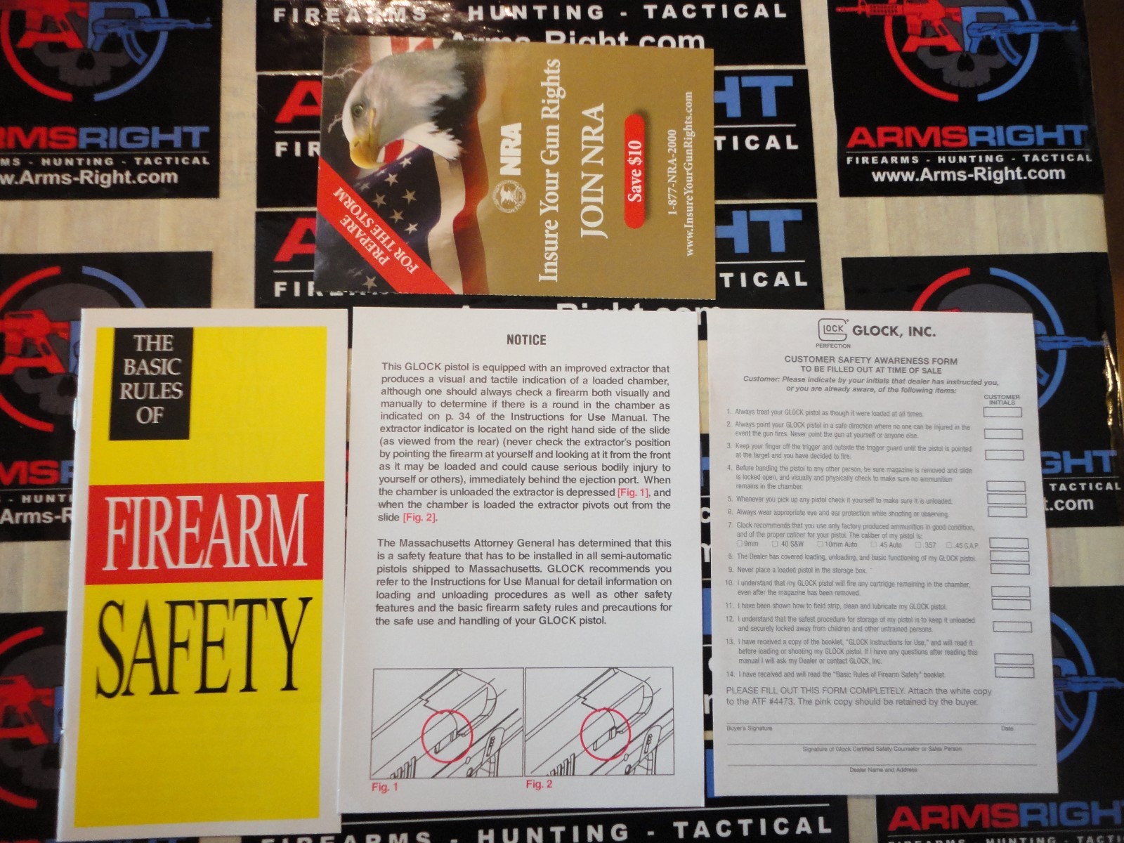 Glock All Models Manual Pack - New Factory OEM Part