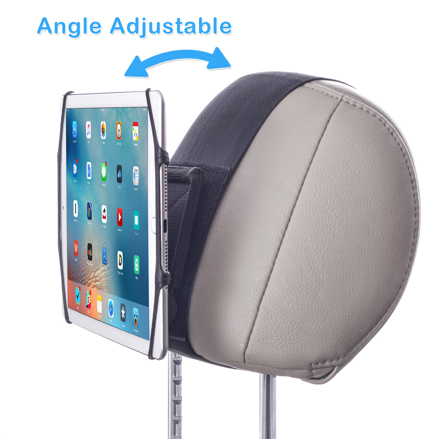 TFY Universal Car Headrest Mount Holder for 4.5-6 Inch Phone 7-10.5 Inch Tablet