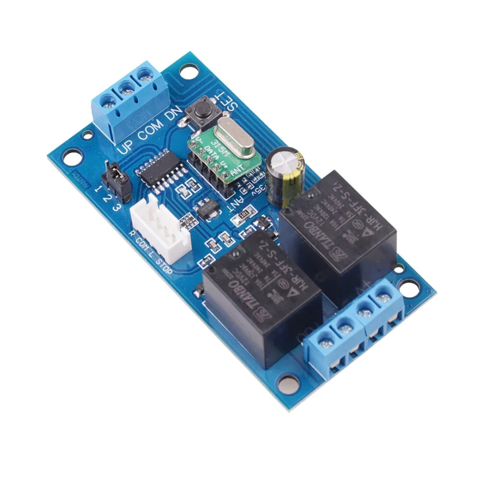Motor Wireless Remote 12V Switch Universal 2 Channel RF433MHz Remote Control