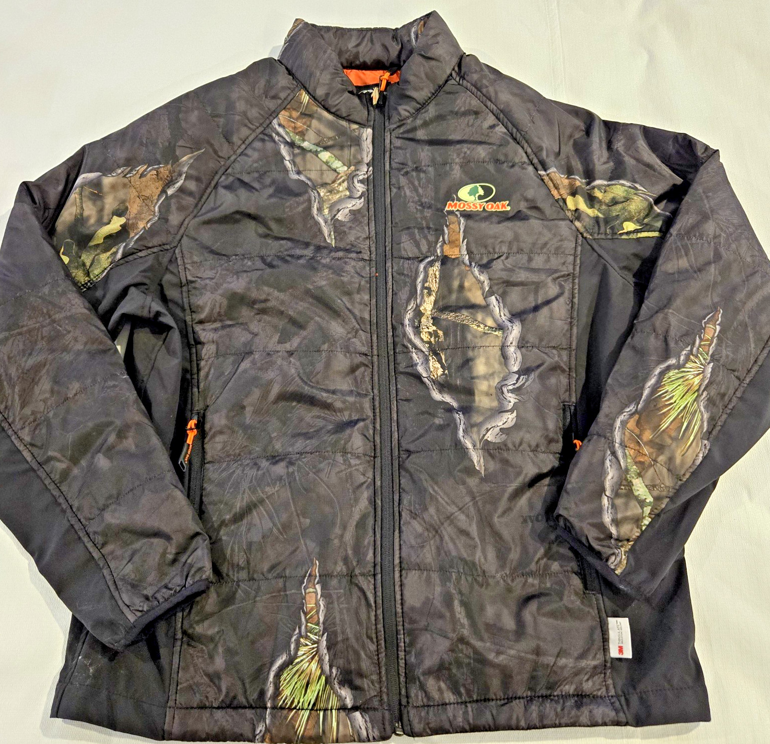 Mossy Oak Men’s Breakout Eclipse Camo Zip Pockets Jacket Size Large 40/42