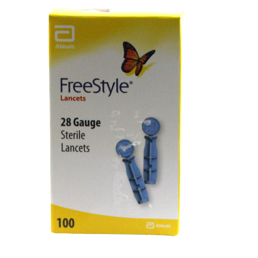 Freestyle 28 Gauge Sterile Lancets - Pack of 100