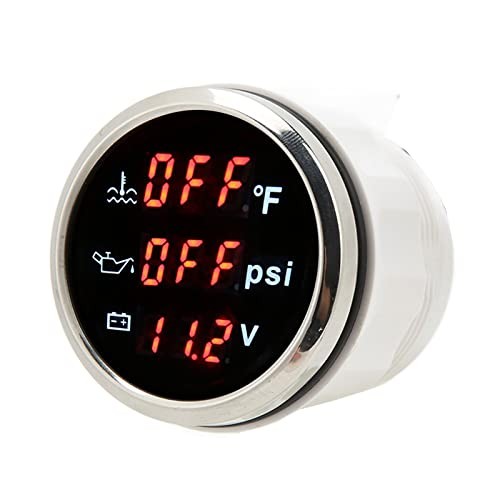 3 in 1 Digital Water Temp Gauge,Oil Pressure Gauge,Voltage Meter for Car
