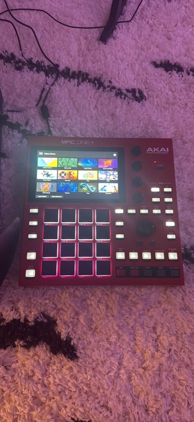 Akai Professional MPC One+ Tabletop Sampler & Sequencer 16-Pad Red/Black