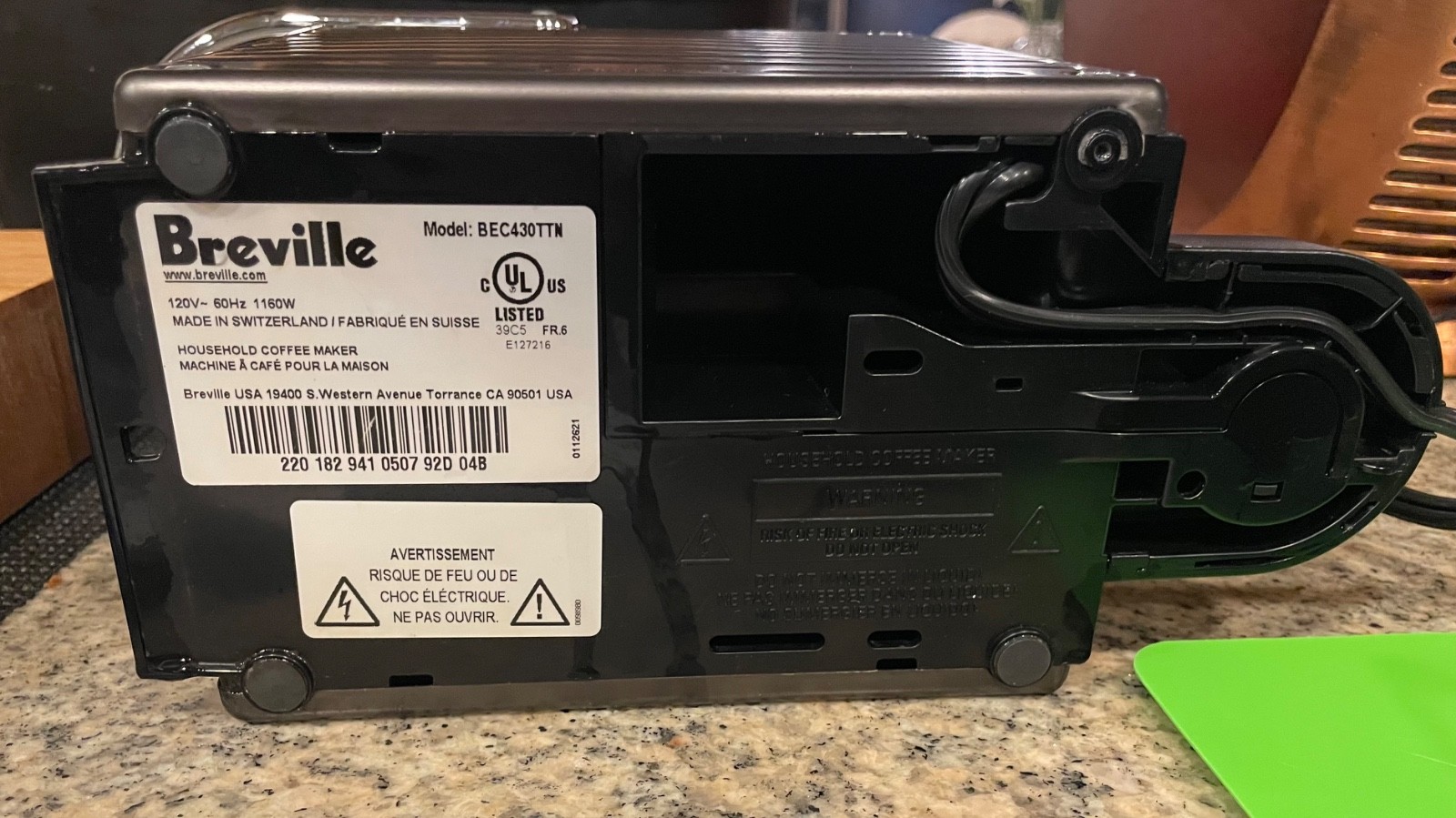 Breville Nespresso Pixie TitanModel BEC430TTN Coffee Maker EUC