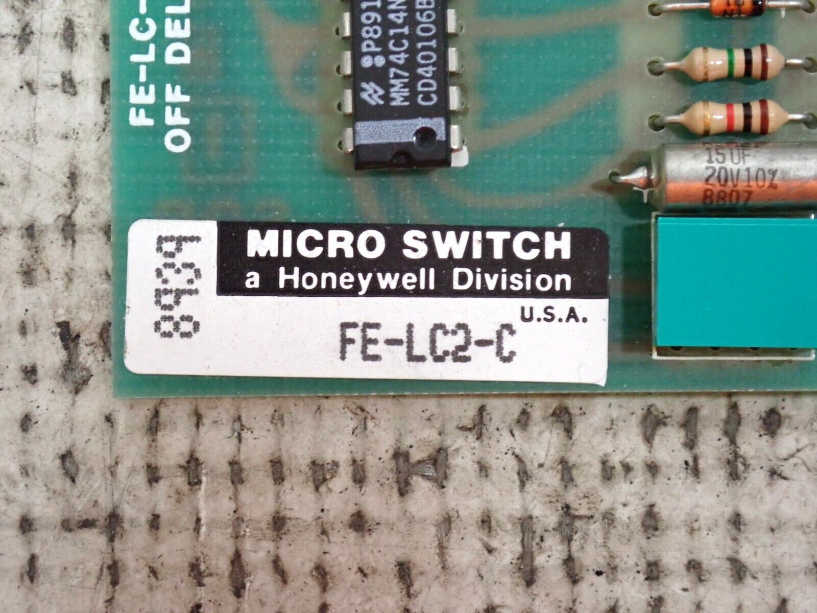 New Micro Switch Honeywell FE-LC2-C Off Delay Micro Switch Logic Card FELC2C