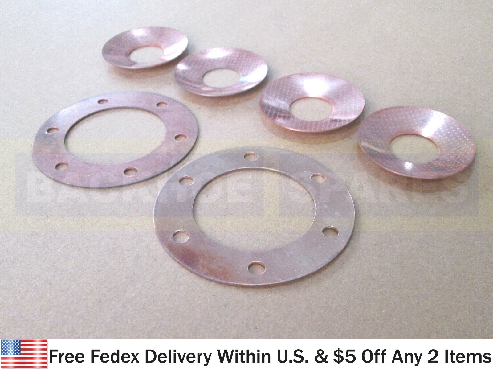 JCB PARTS - DIFF. GEAR SET THRUST WASHERS (PART NO. 808/00209 & 808/00210)