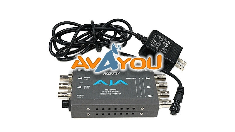 AJA HD10MD3 HD to SD SDI Mini DownConverter DC with Power Supply