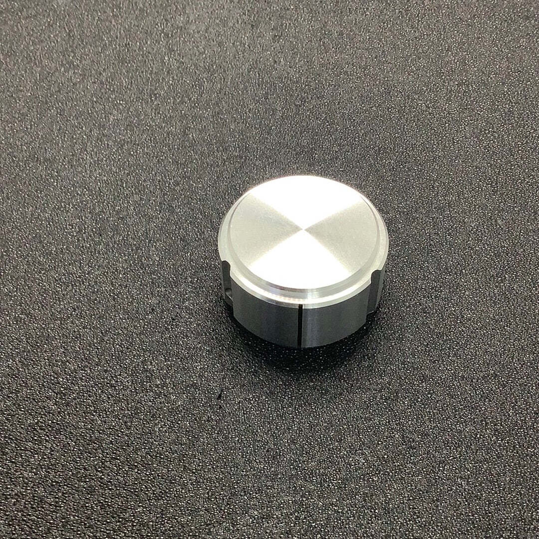 K1250A1/4 - ALCO - ALCOKNOB, ALUMINIUM, SILVER 1.25 IN KNOB FOR 1/4 IN SHAFT 143