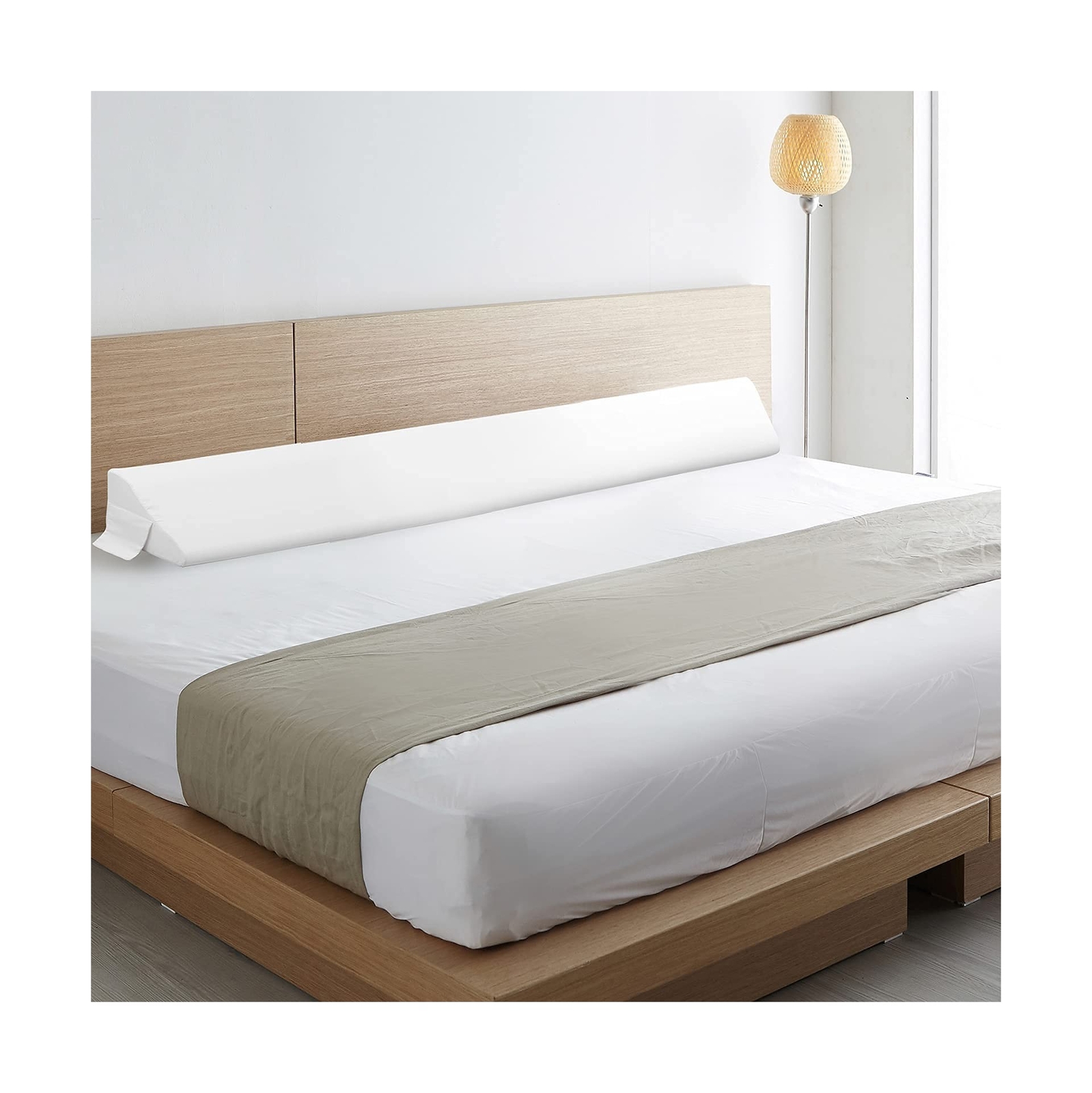 Vekkia King Size Bed Wedge Pillow Gap Filler/Close The Gap (0-6") Between Hea...