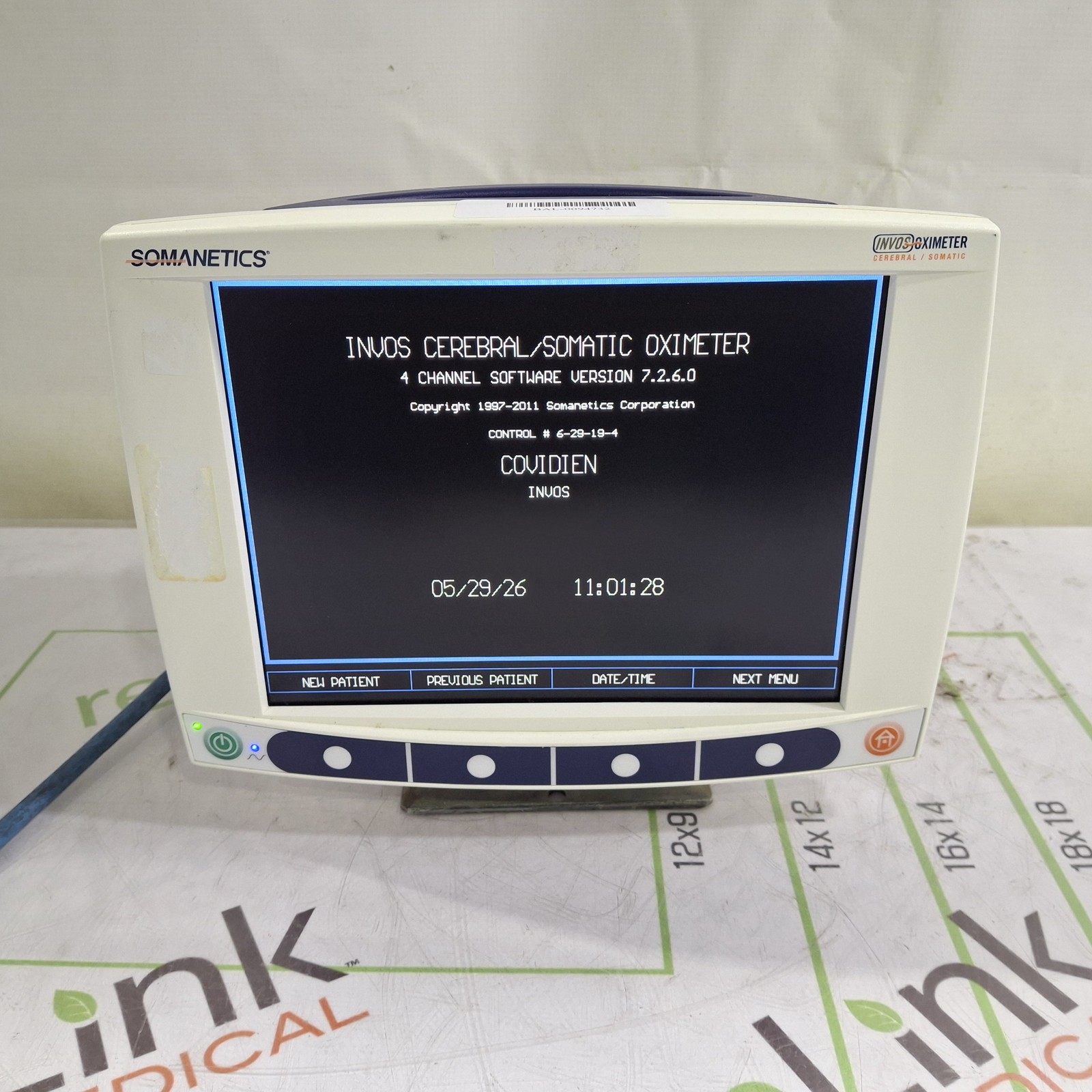 Somanetics Invos 5100C Cerebral Oximeter Monitor