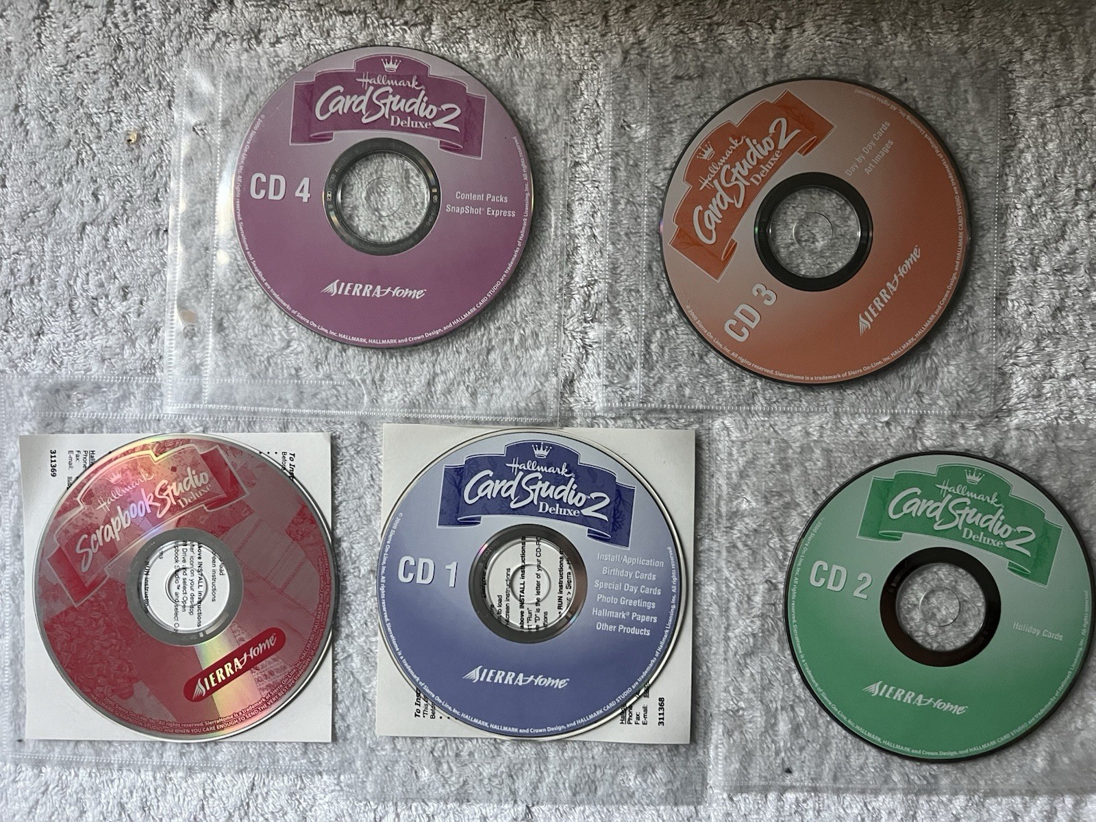 Lot of Hallmark Card Studio Discs