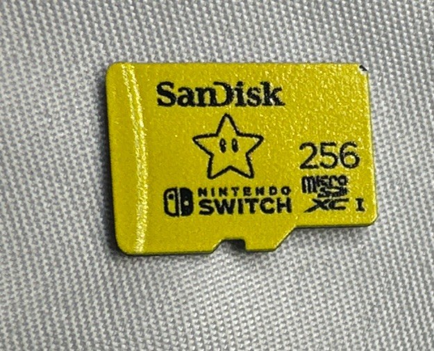 SanDisk 256GB microSDXC Card For Nintendo Switch Mario Star Edition