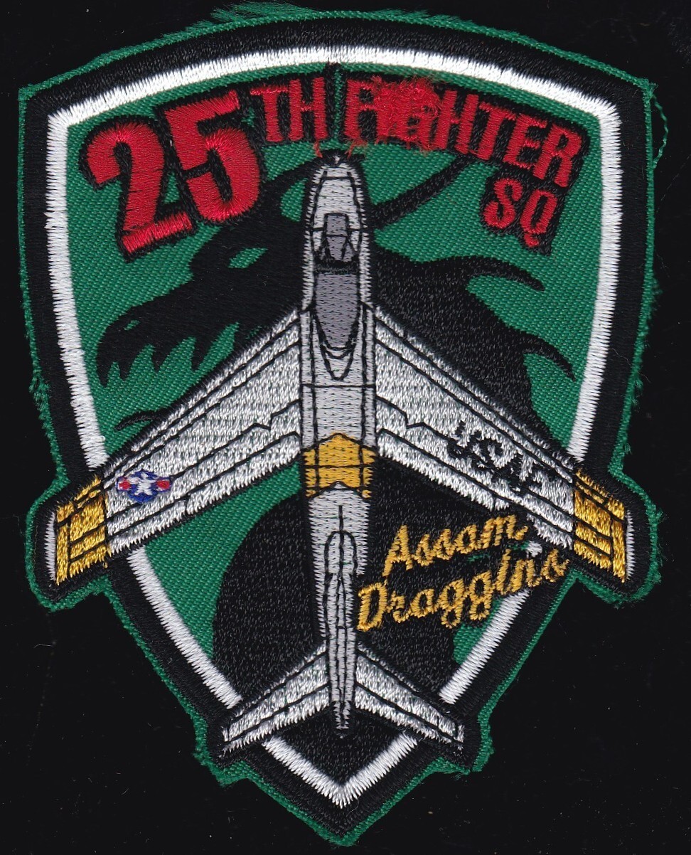 USAF 25th Fighter Squadron Assam Draggins Patch K-11