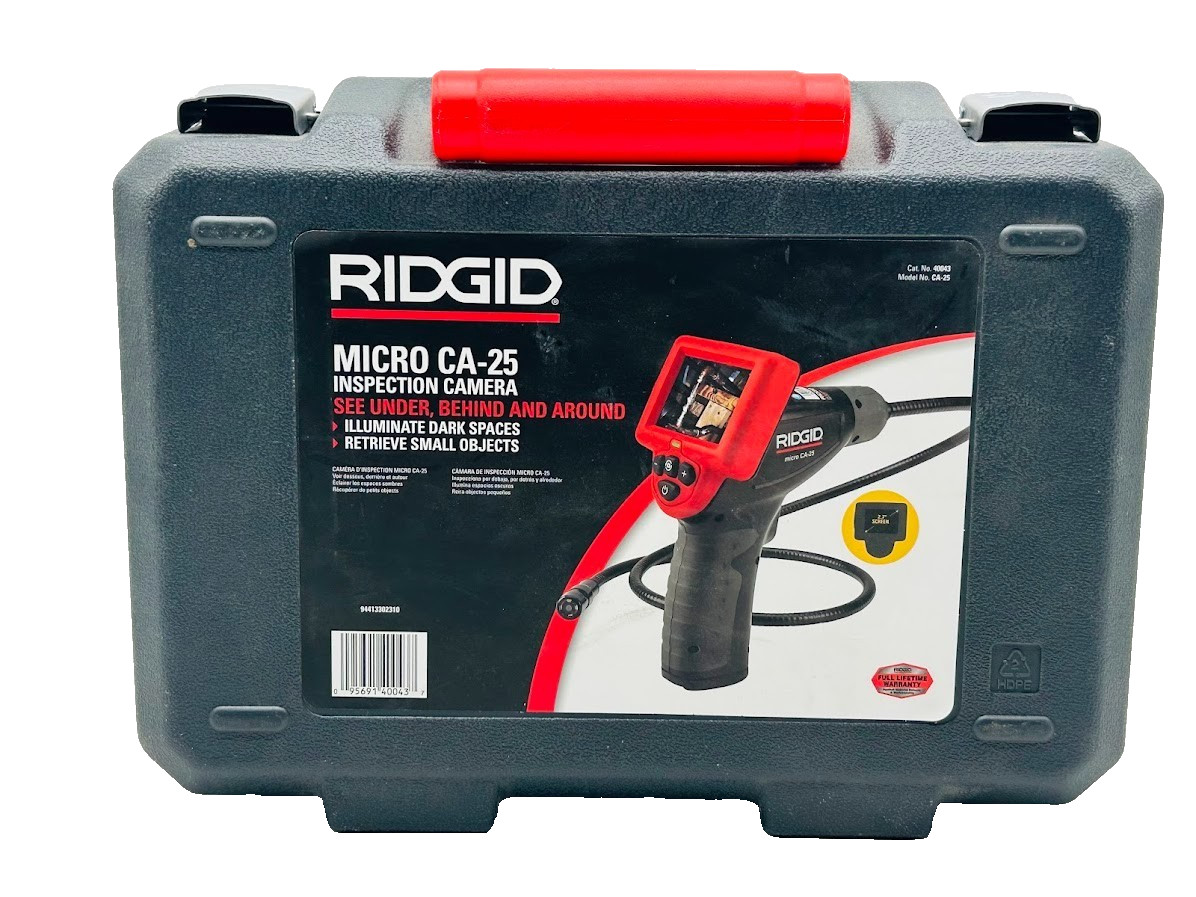 RIDGID CA-25 Micro Visual Inspection & Diagnostic Handheld Camera 2.7 in Display