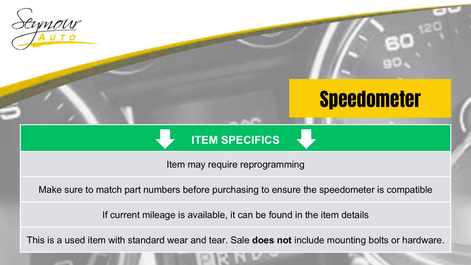 Instrument Cluster Speedometer MPH Fits 2005 STS OEM