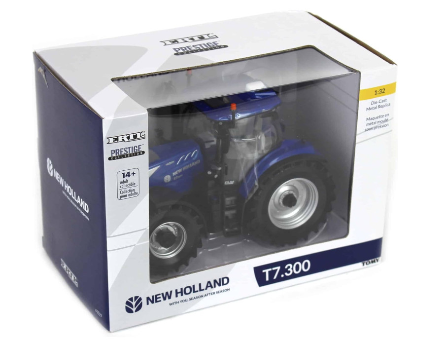 ERTL 1/32 New Holland T7.300 Blue Power Tractor Prestige Collection 61027