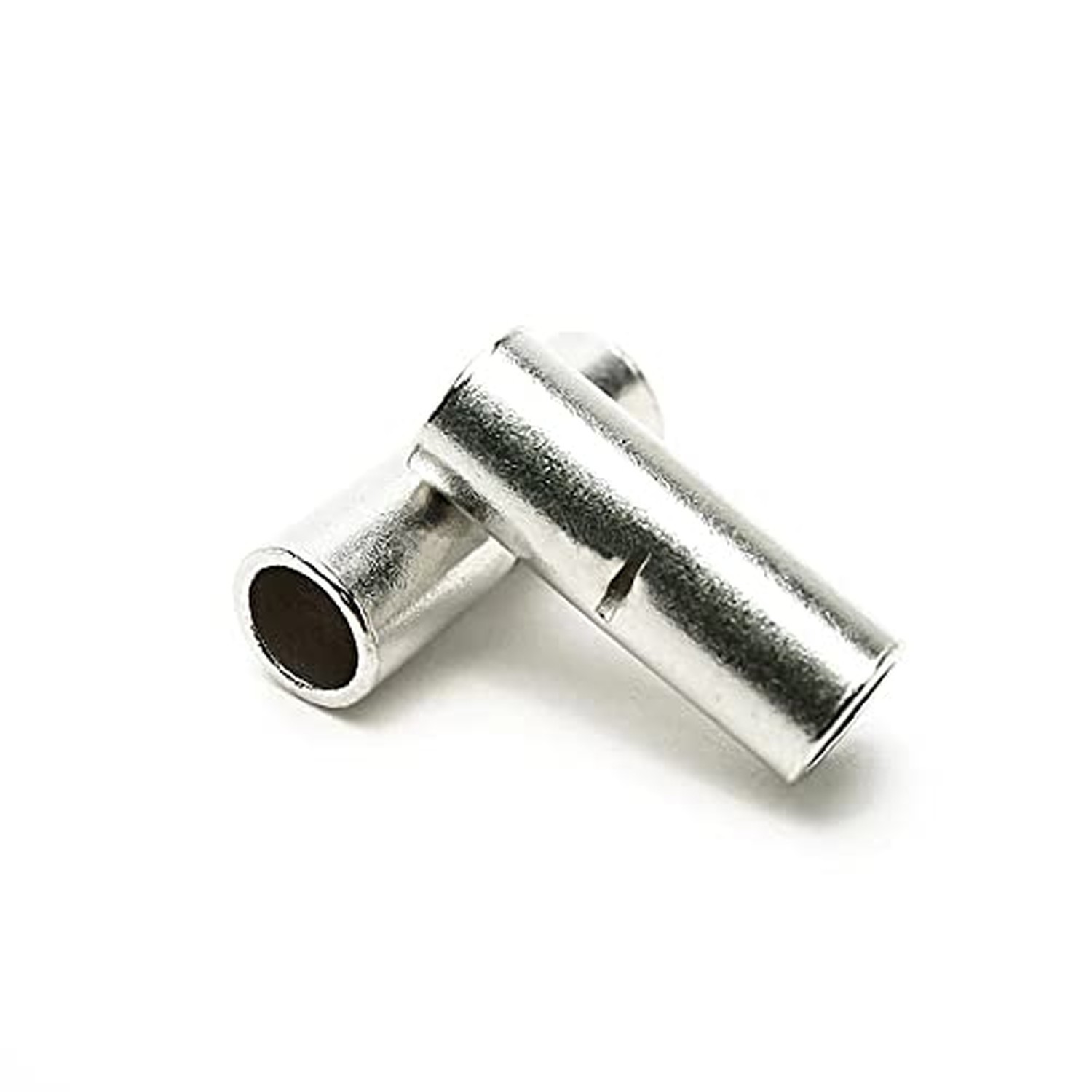 20 Pcs Non-Insulated Butt Connectors AWG #6 Seamless Uninsulated Wire Connect...