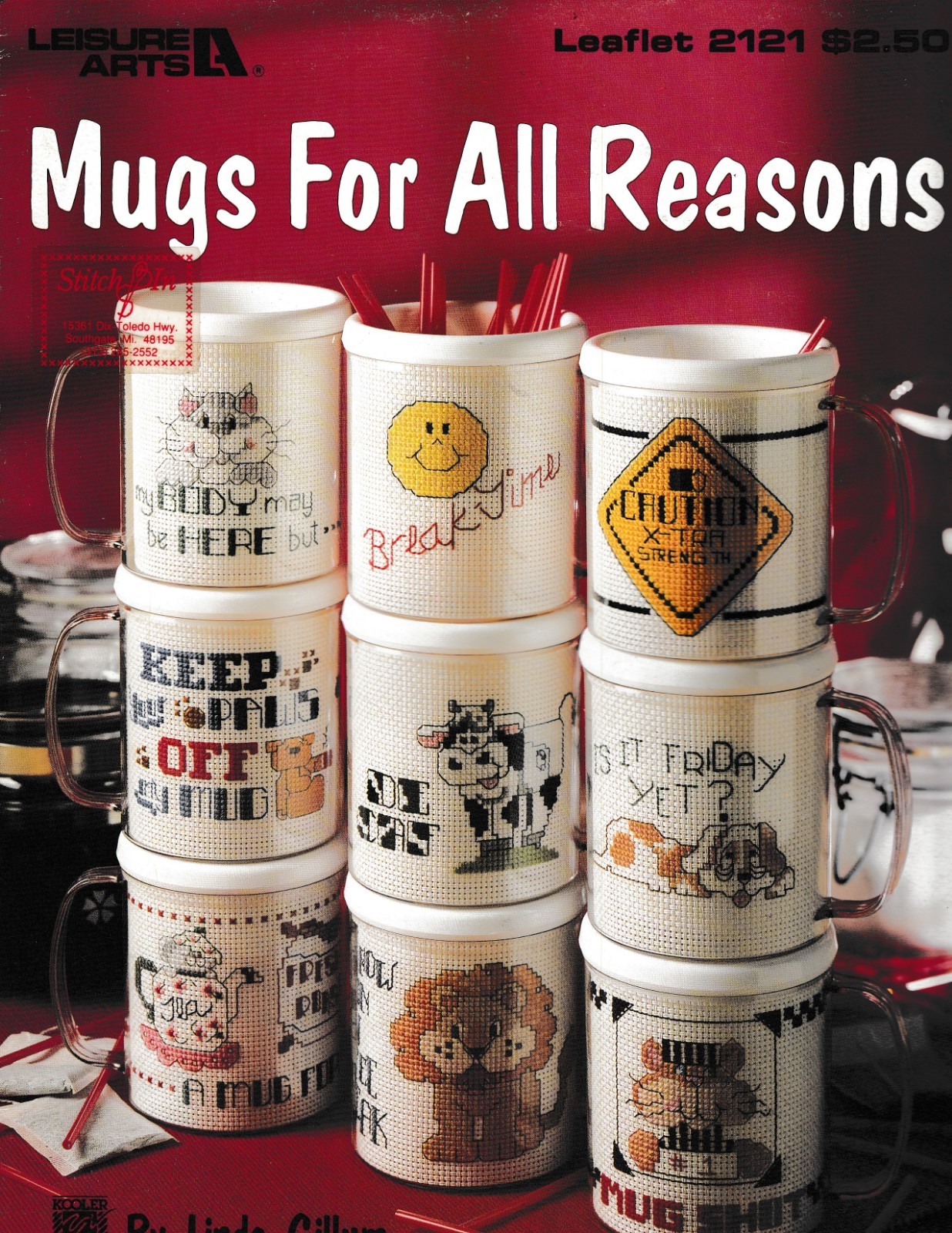 Mugs For All Reasons Cross Stitch | Leisure Arts 2121