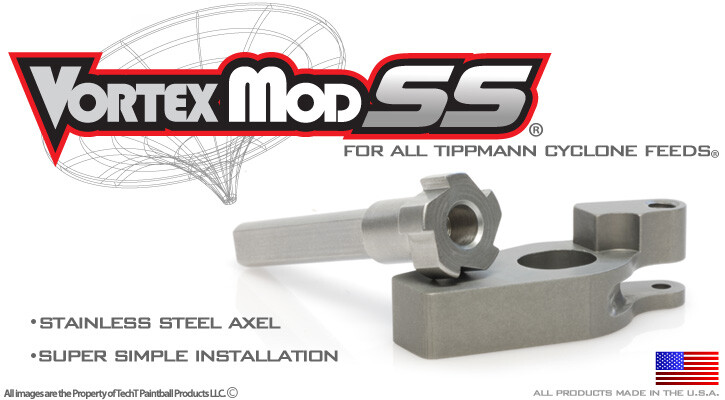 TechT Paintball Vortex Mod SS Upgrade For Tippmann Cyclone Feed System