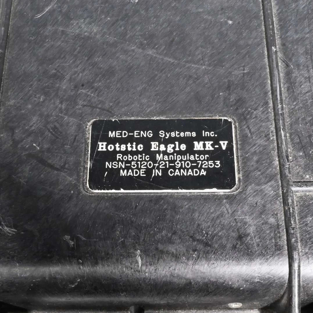 Med-Eng Systems Hotstic Eagle MK-V Robotic Manipulator for EOD Removal in Case