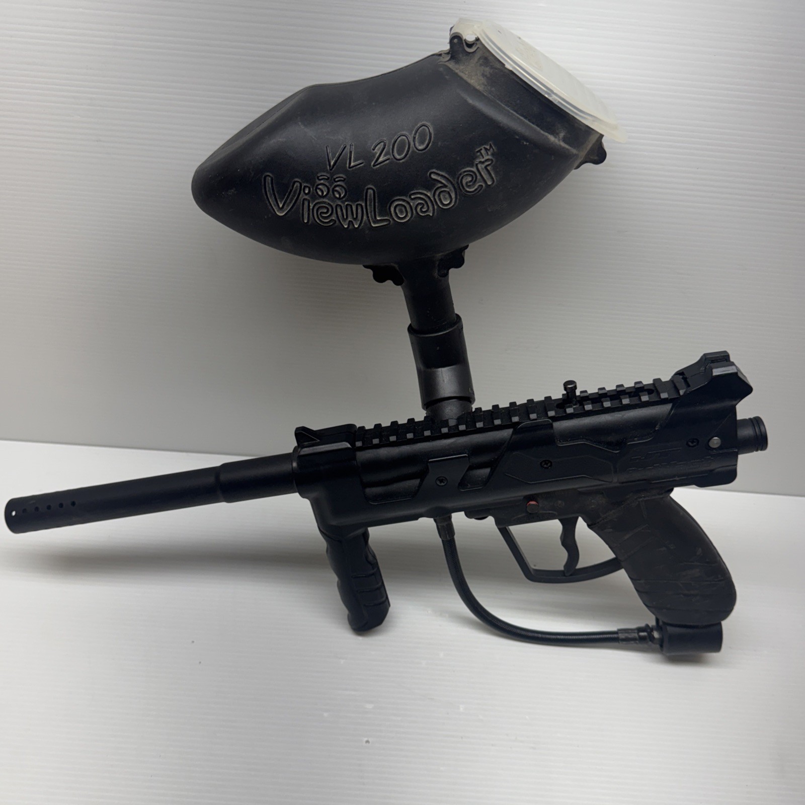 JT Outkast Paintball Gun Black With Hopper (READ)