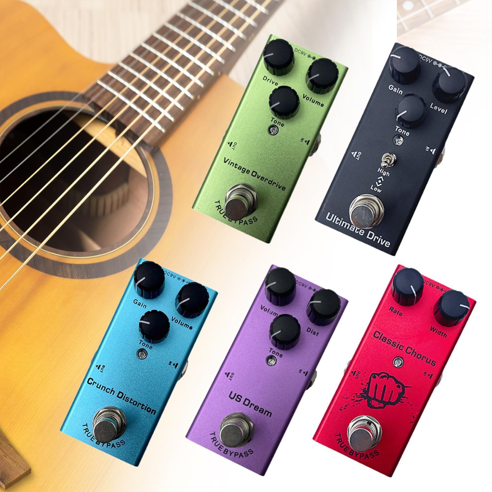Electric Guitar Effects Pedal Electric Guitar Effector Stereo Portable Metal