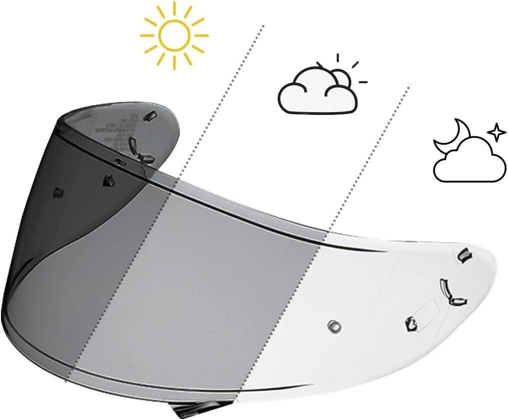 Photochromic Shield Helmet Visor for X14 X-Fourteen RF-1200 CWR-1 Z7 NXR CWR-1