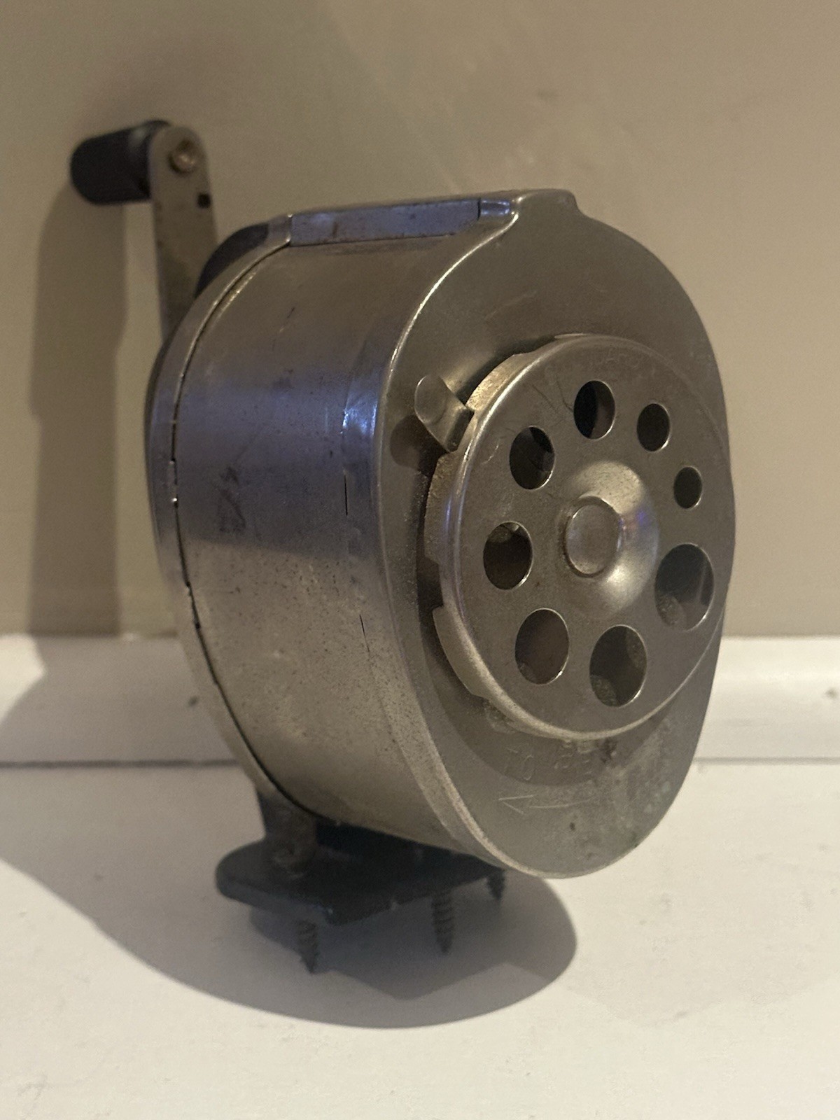 Vintage Boston KS 8 Hole Standard Pencil Sharpener Manual Desk School Made USA