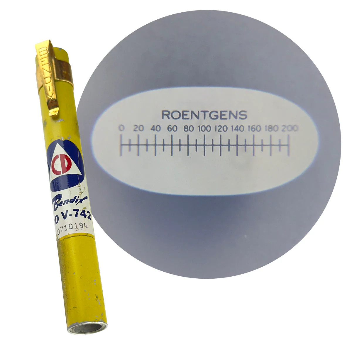 G28584E ^` Bendix CD V-742 Dosimeter Pen "As Is"