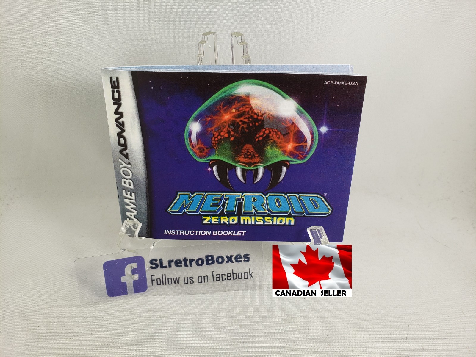 MANUAL GBA - METROID ZERO MISSION - Nintendo 'Replacement' Instruction Booklet