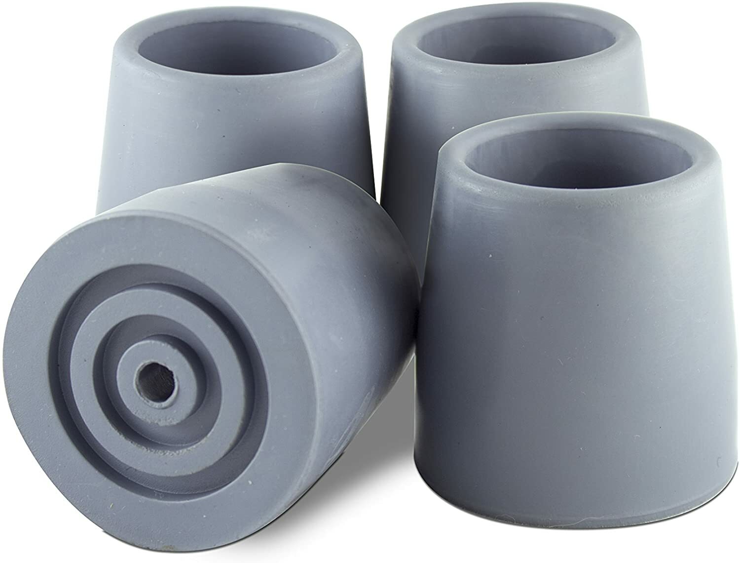 Essential Rubber Walker & Commode Replacement Tips 1 -1/8″ (Black & gray)