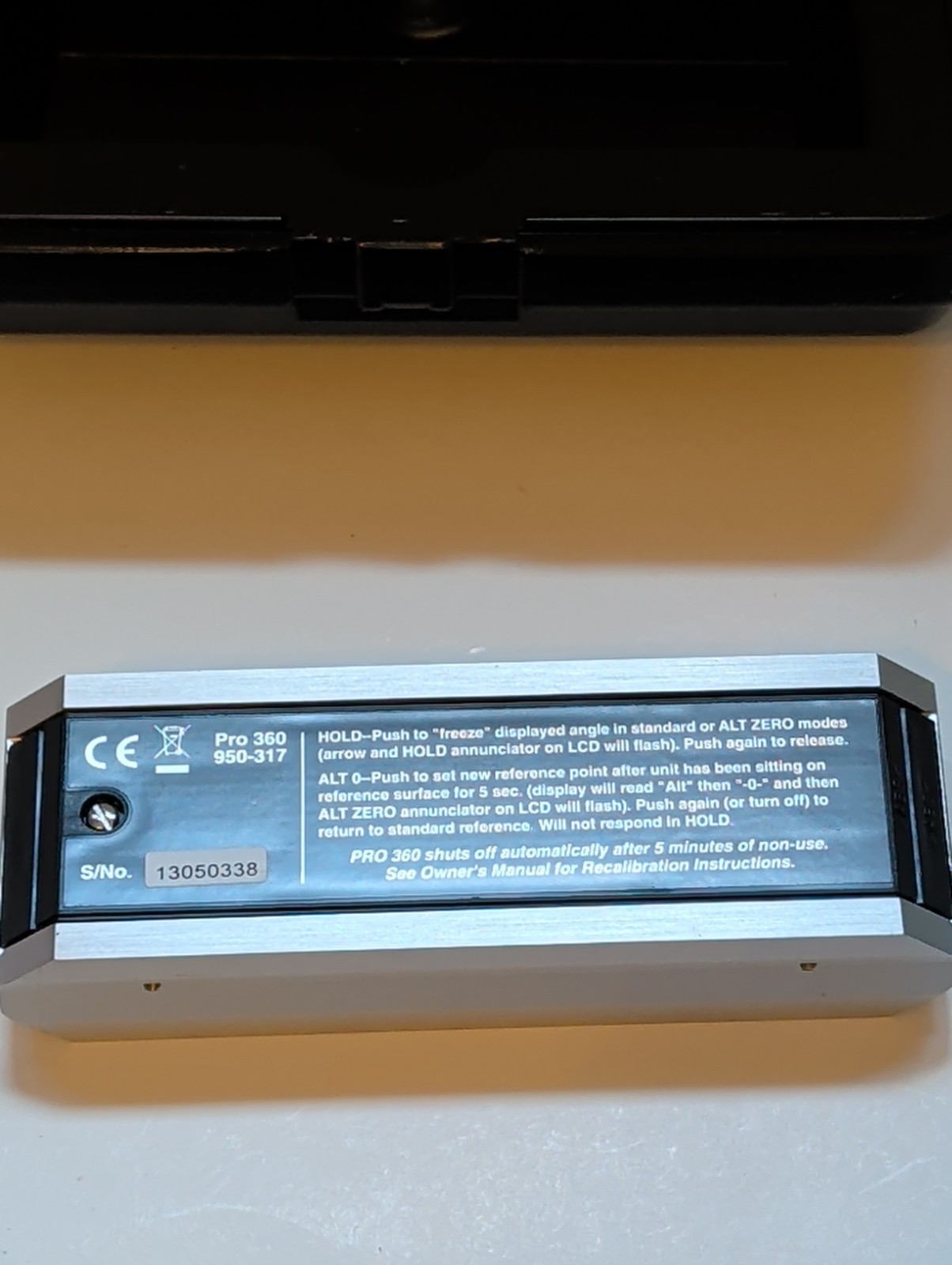 Mitutoyo 950-317 Digital Protractor Pro 360 with Case and Instructions Excellent