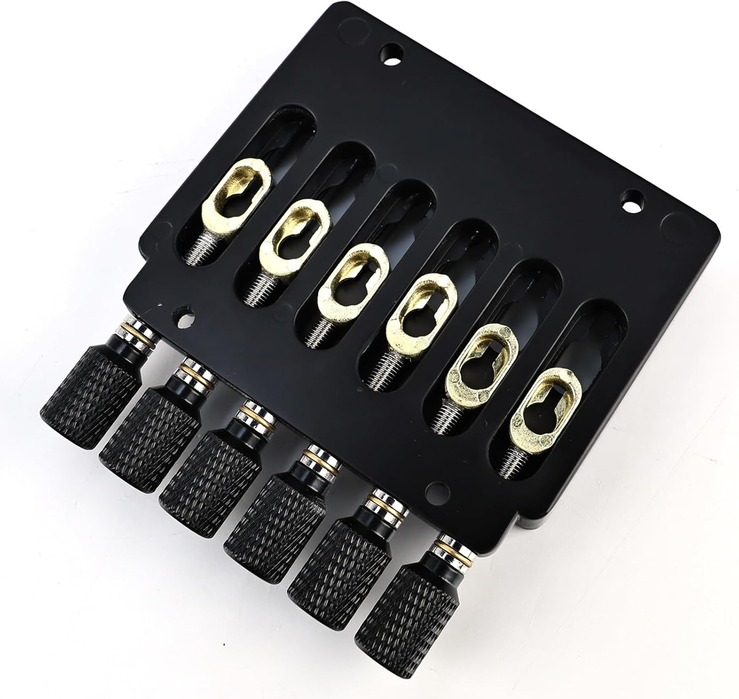 Black 6 String Headless Guitar Bridge Tremolo System