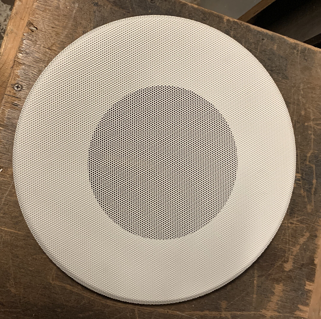ATLAS SOUND BAFFLE Grill For 8” Speaker Ceiling NOS PA Paging Lowell Spring