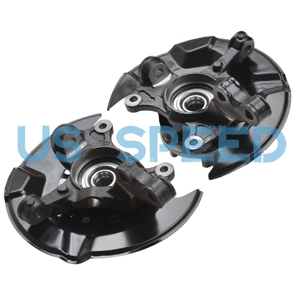 Front Steering Knuckles Wheel Hub Bearings for 2009 - 2013 Toyota Corolla Matrix