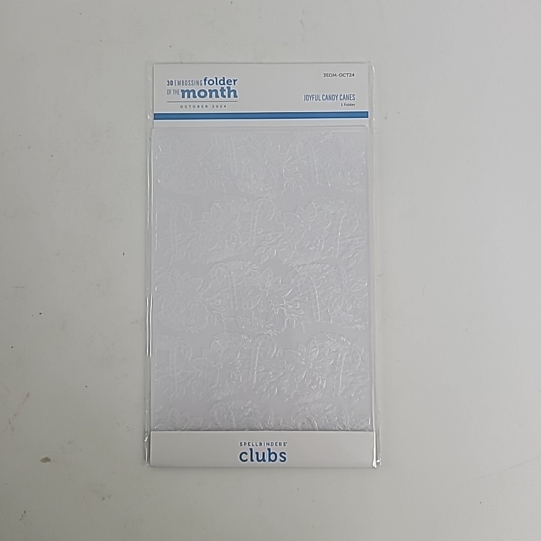 Spellbinders 3D Embossing Folder of the Month October 2024 Joyful Candy Canes