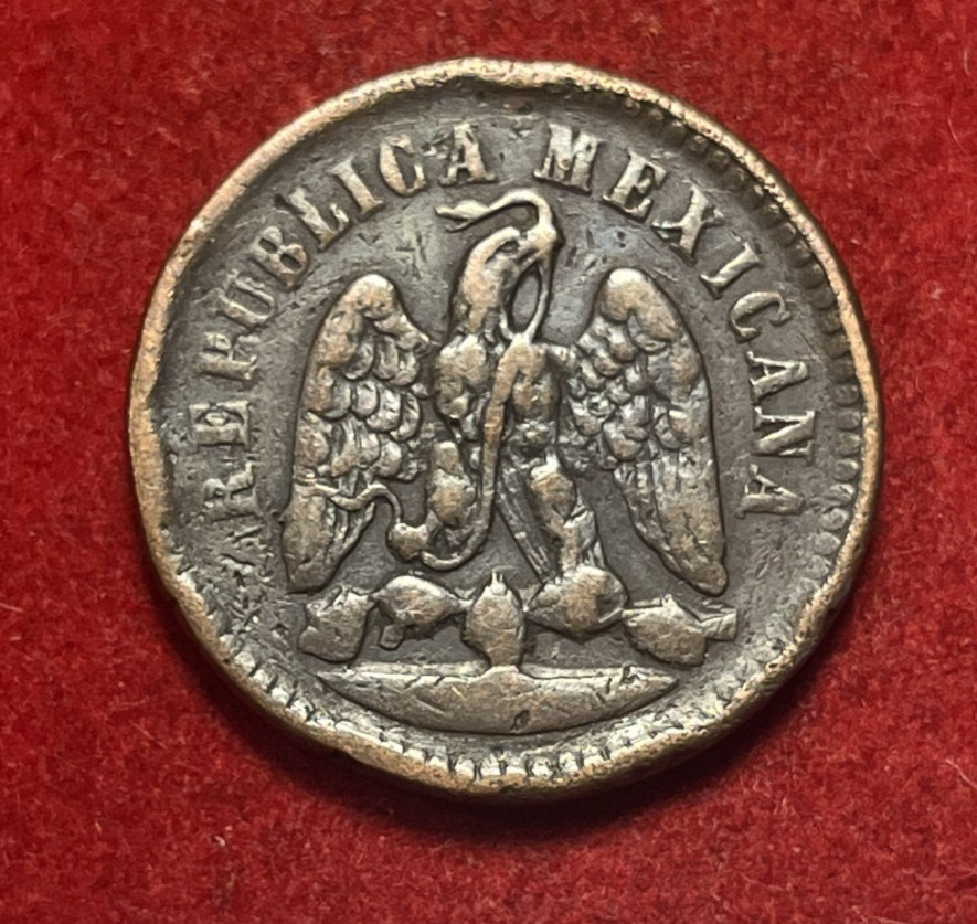 Mexico Centavo 1889 Mo Copper Coin KM#391.6 T8971