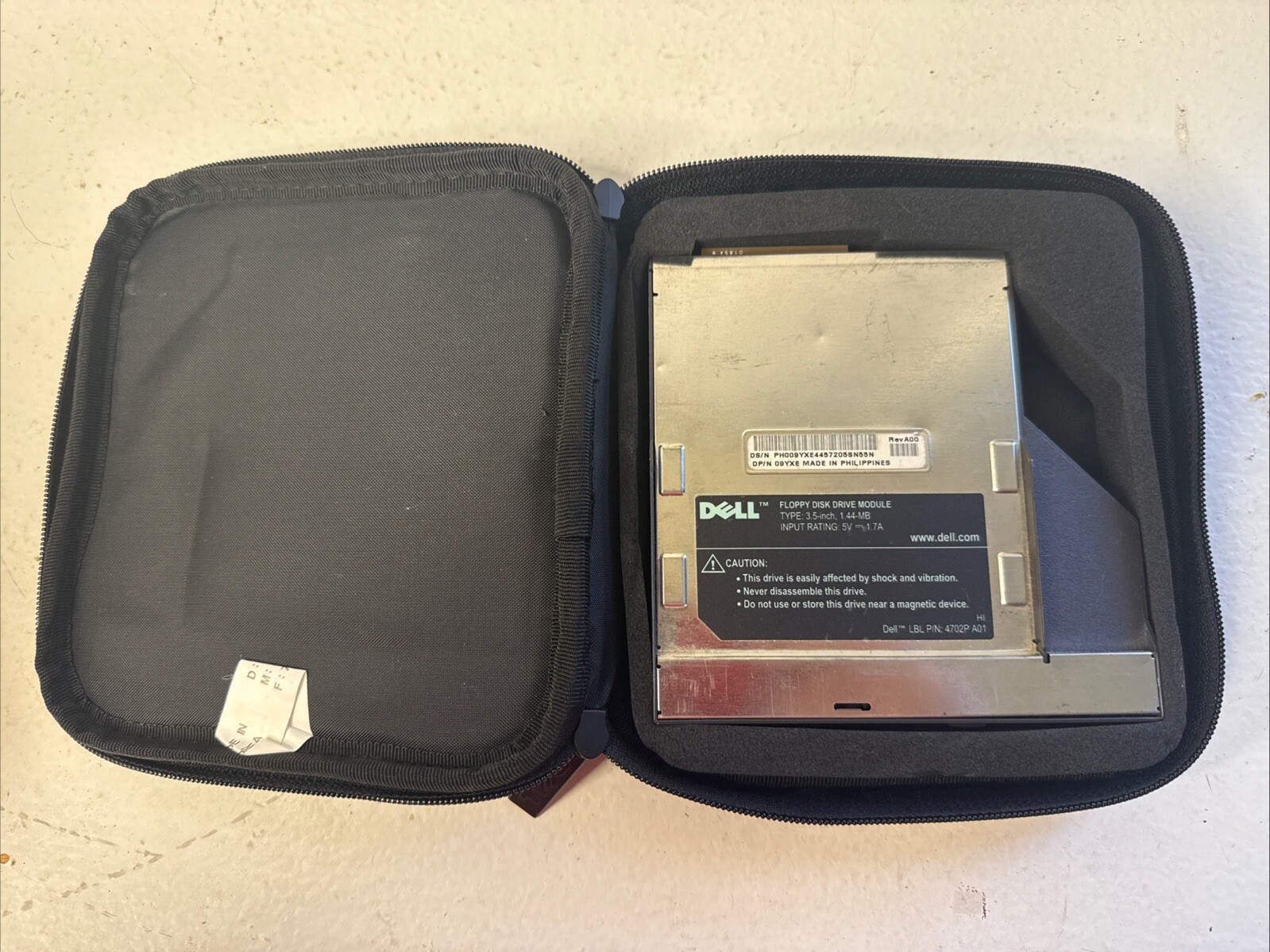 Dell Floppy Disk Module 4702P A01 for CD-DVD Laptop Drive Bay With Case