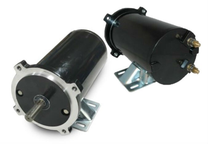 MaxxMotor 50090 Sno-Way V-Box Electric Salt Spreader Auger Motor w/ Keyway Shaft