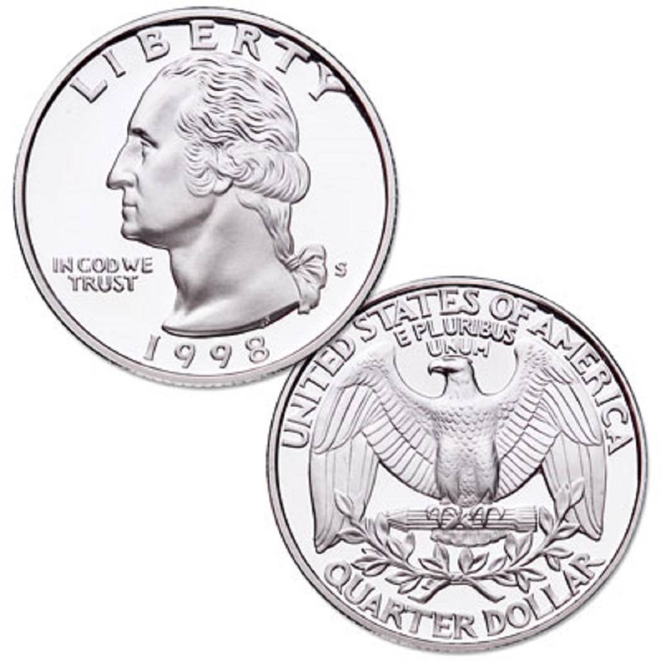 1998-S PROOF QUARTER