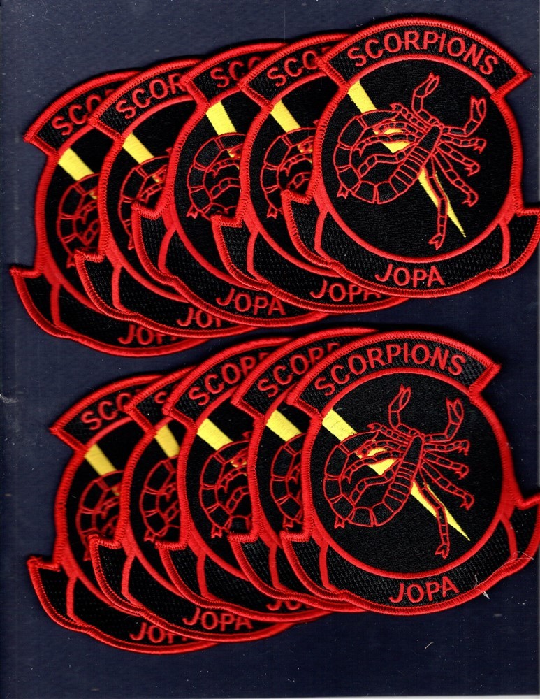 Dealer Lot VAQ-132 SCORPIONS JOPA US EA-6B EA-18 Navy Squadron Patch Set of 10